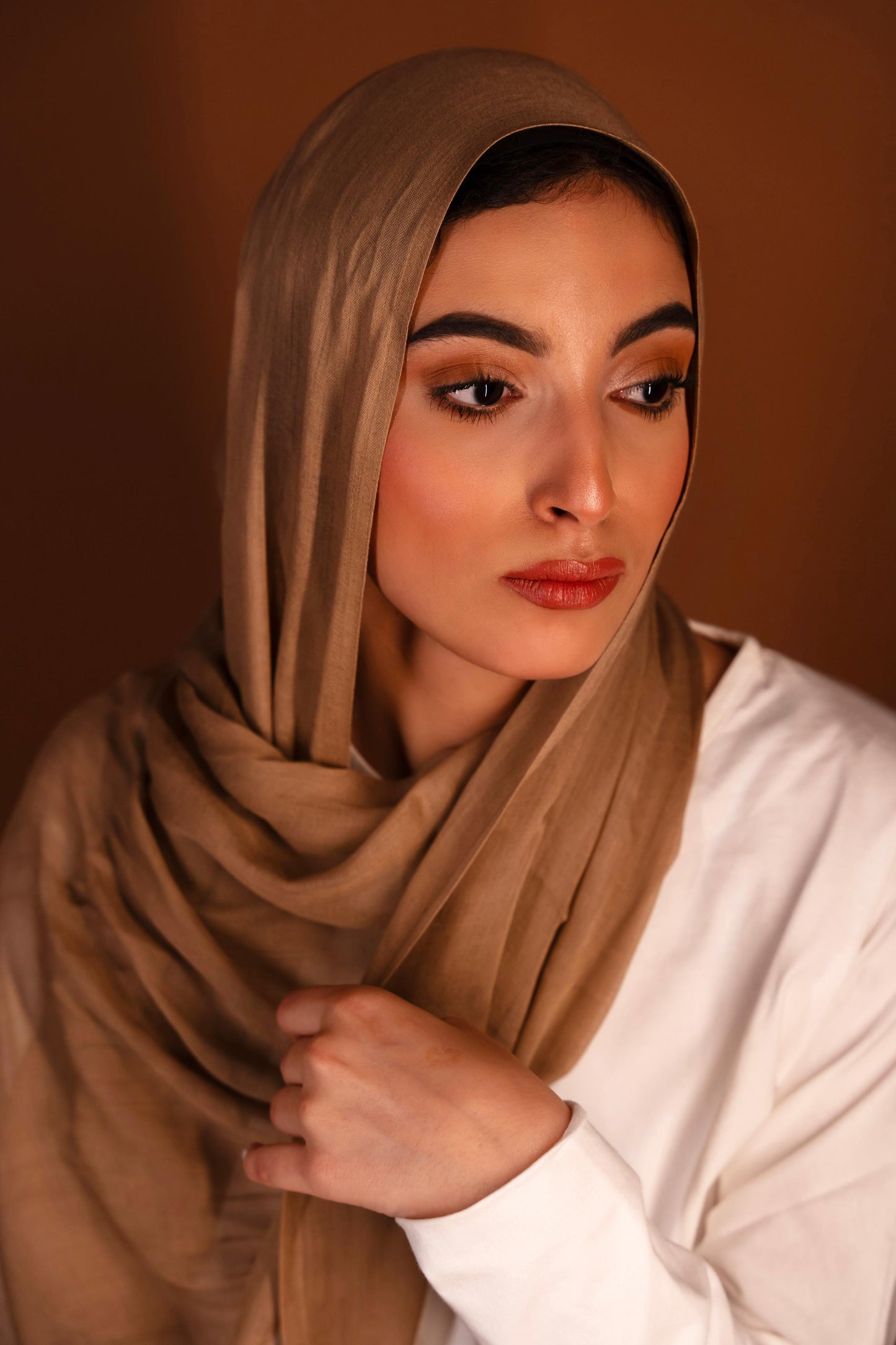 Tan Bamboo modal scarf