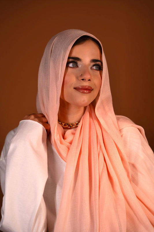 Blush bamboo modal scarf is