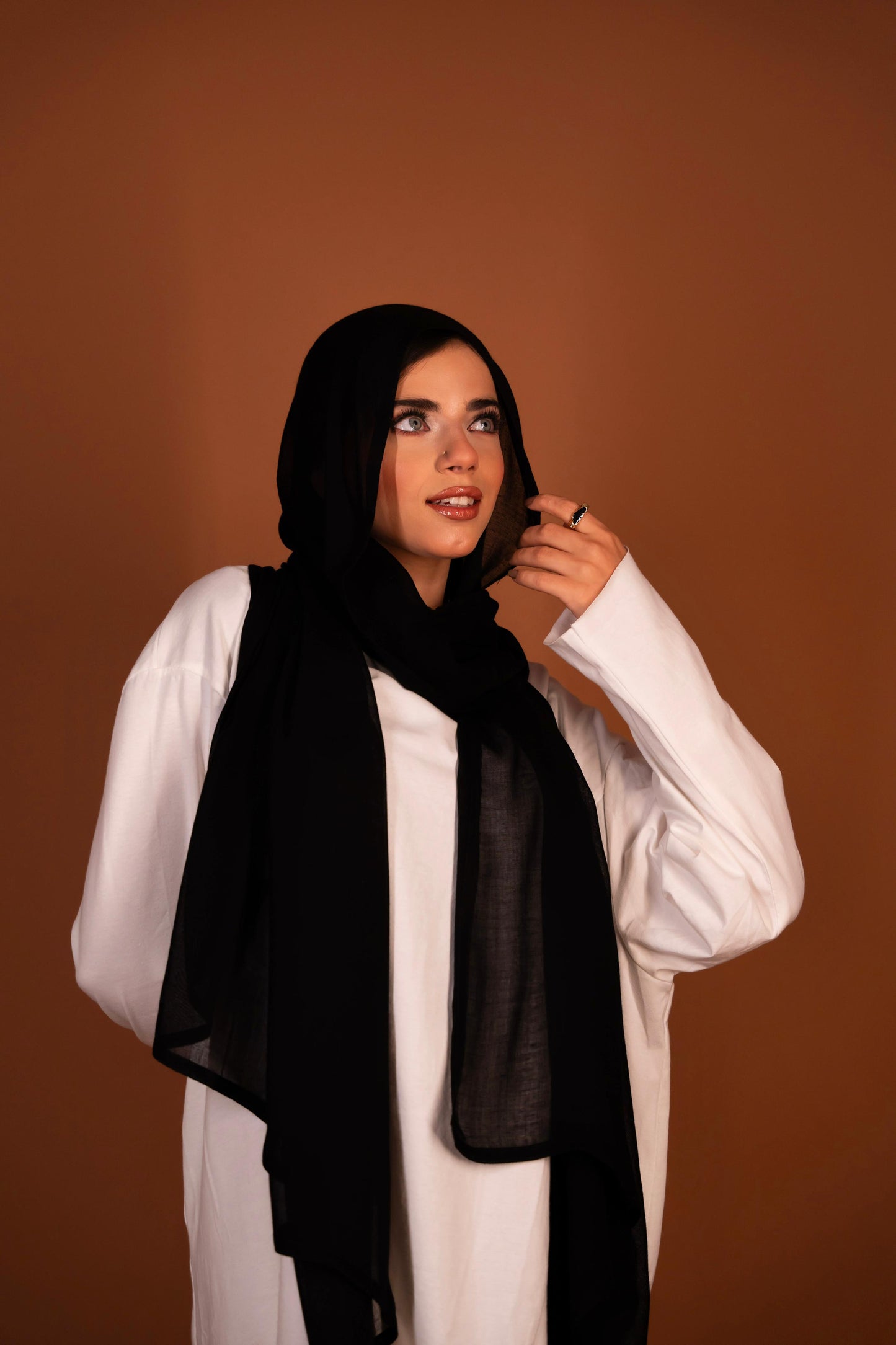 Black Bamboo Modal Scarf