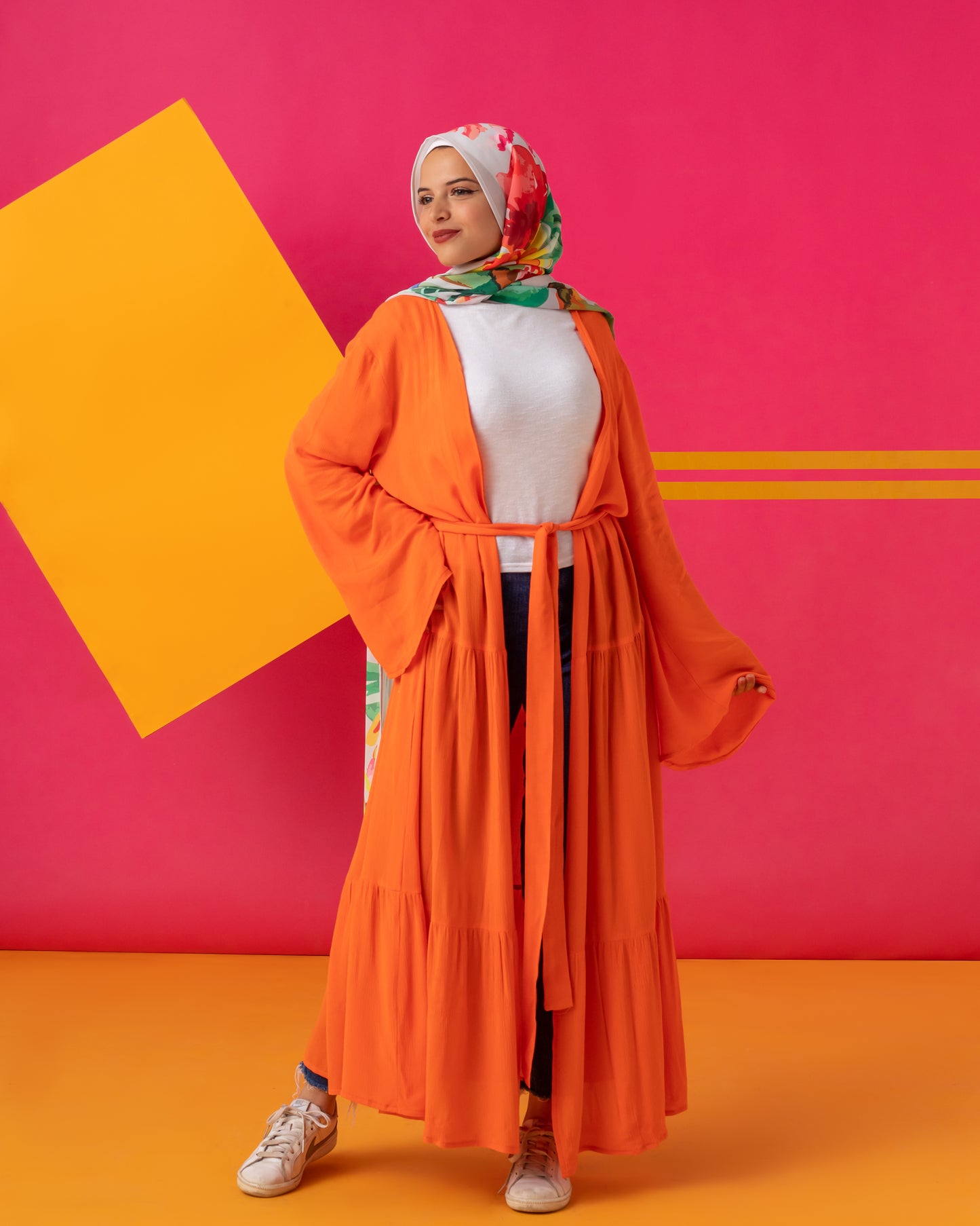 Orange Cerine Kimono