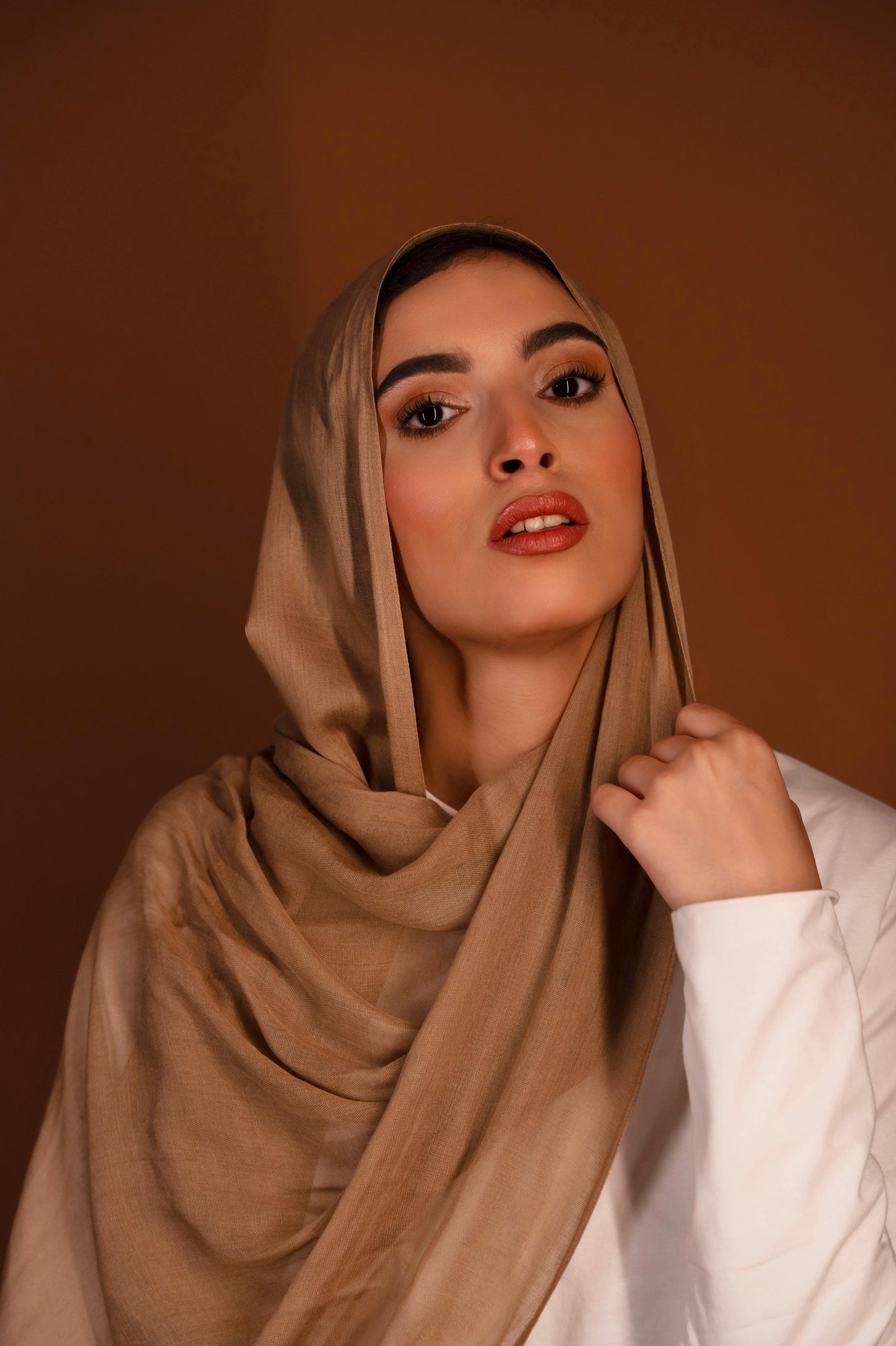 Tan Bamboo modal scarf