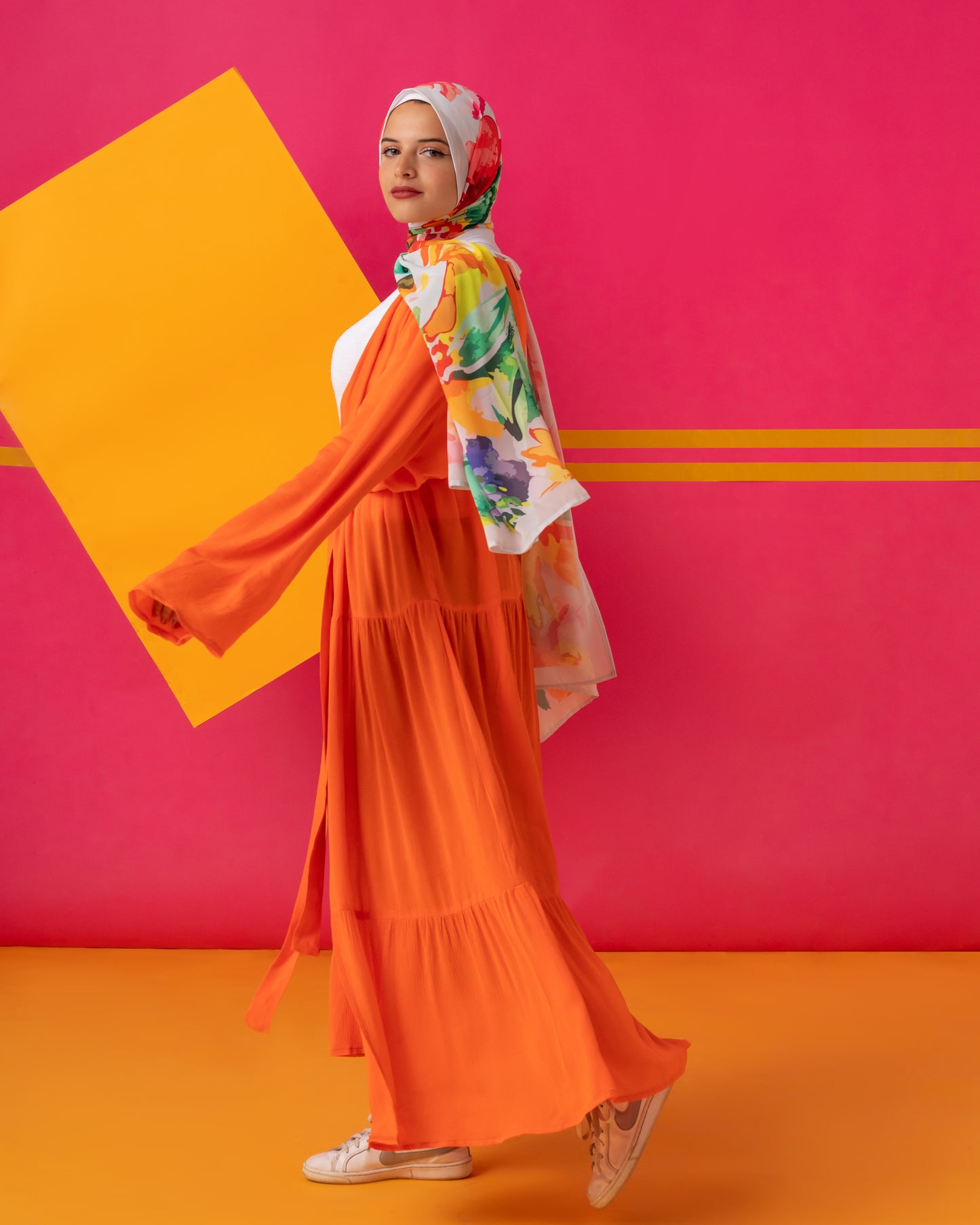 Orange Cerine Kimono