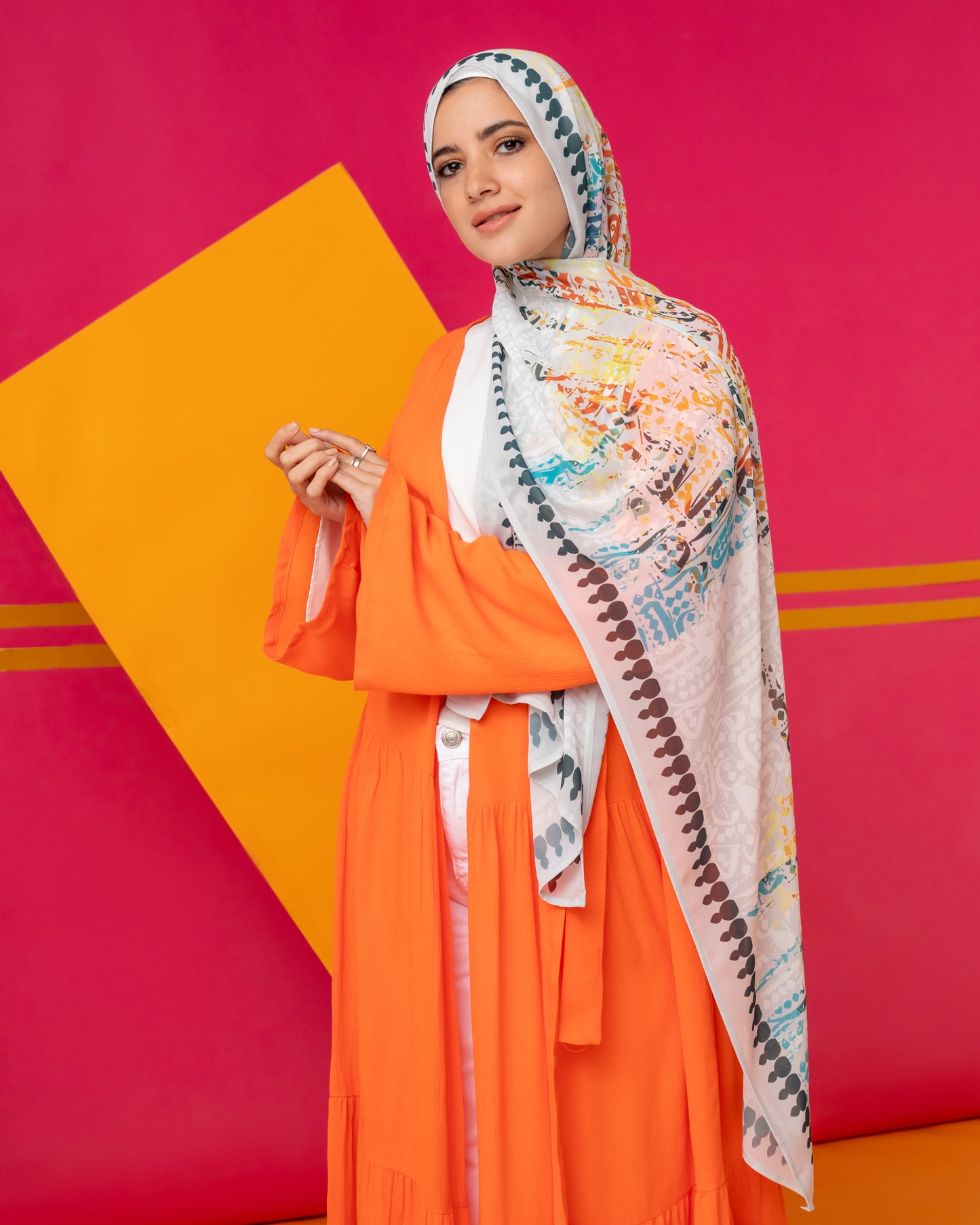 Orange Cerine Kimono